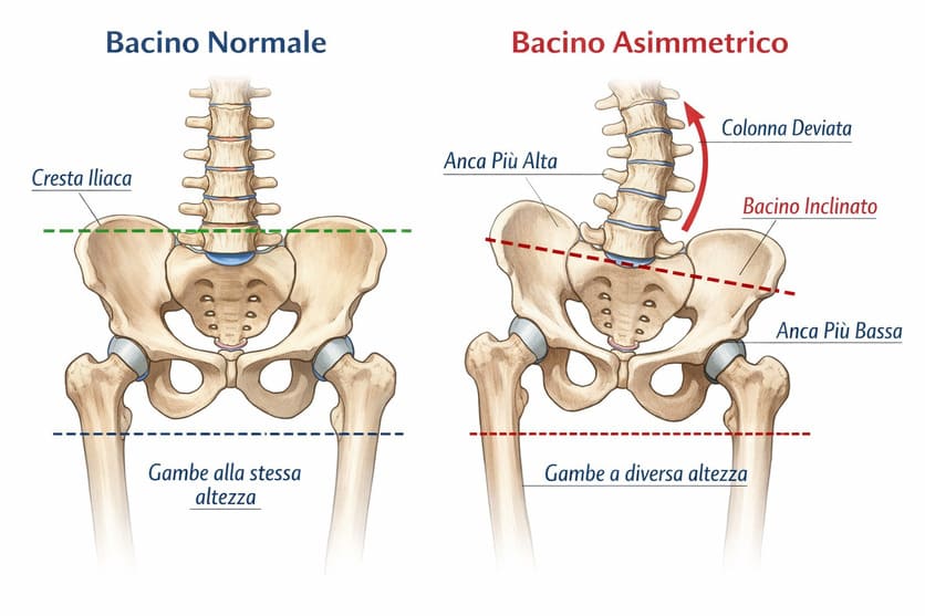 bacino asimmetrico