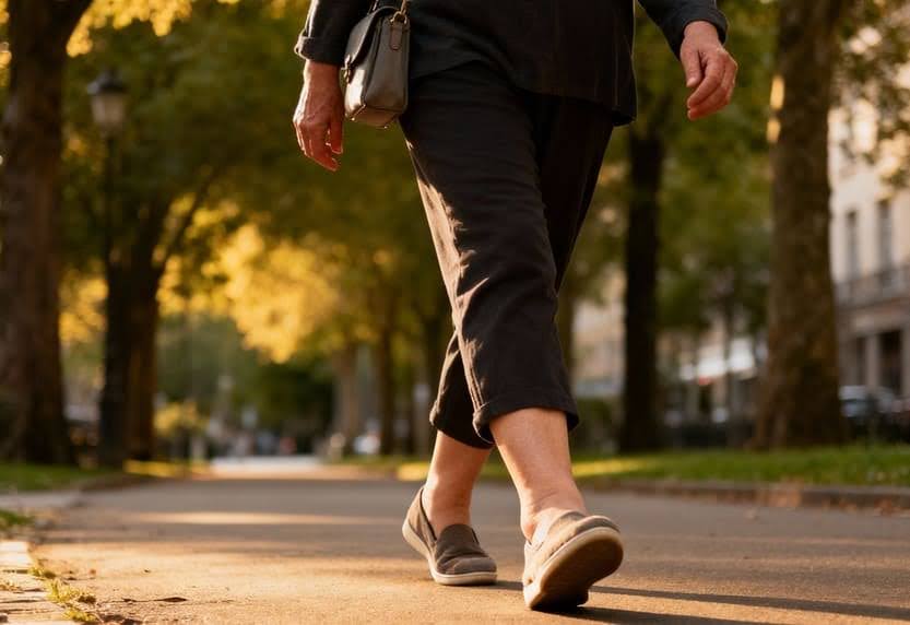 camminare per trattare gonfiore a piedi e caviglie