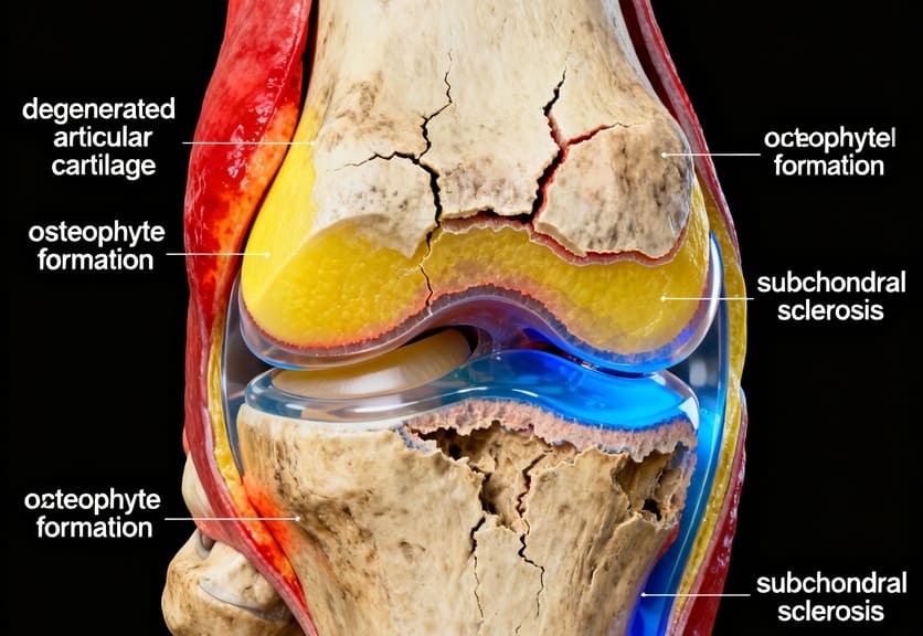 cartilagine ginocchio consumata