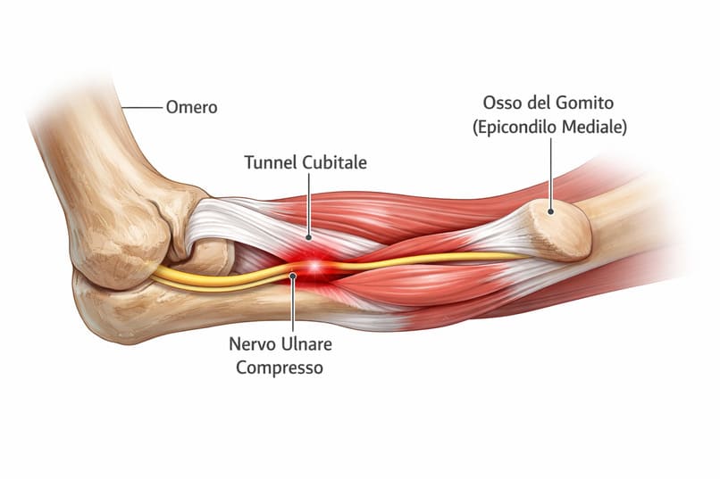 compressione nervo ulnare