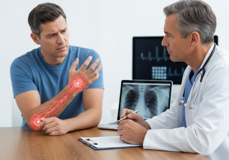 dialogo medico paziente per le complicazioni post chirurgia tunnel carpale