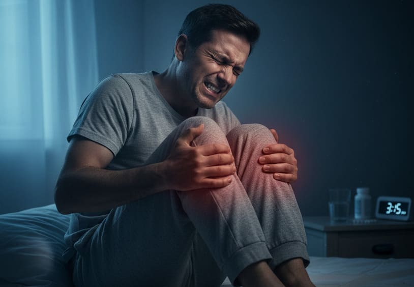 dolore al ginocchio a letto notturno
