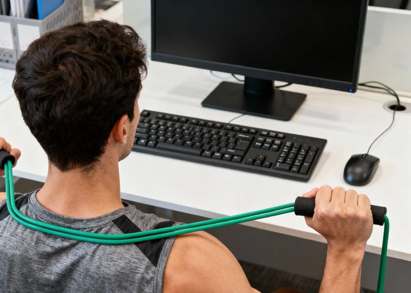 esercizi alla spalla dopo lavoro al PC