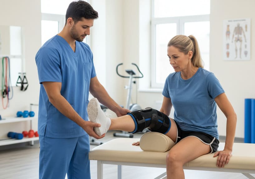 fisioterapia post rottura tendine rotuleo