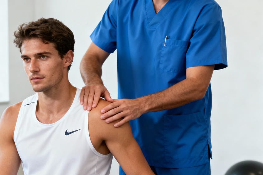 fisioterapia per dolore alla spalla del tennista