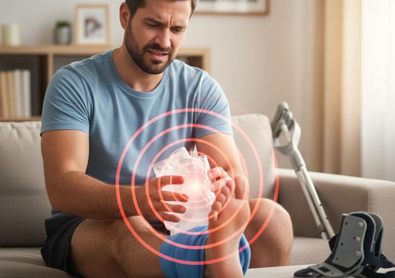 recupero dopo rottura legamenti caviglia