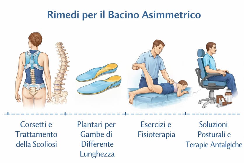 rimedi bacino asimmetrico