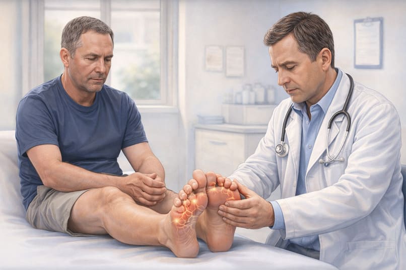 trattamento formicolio piedi