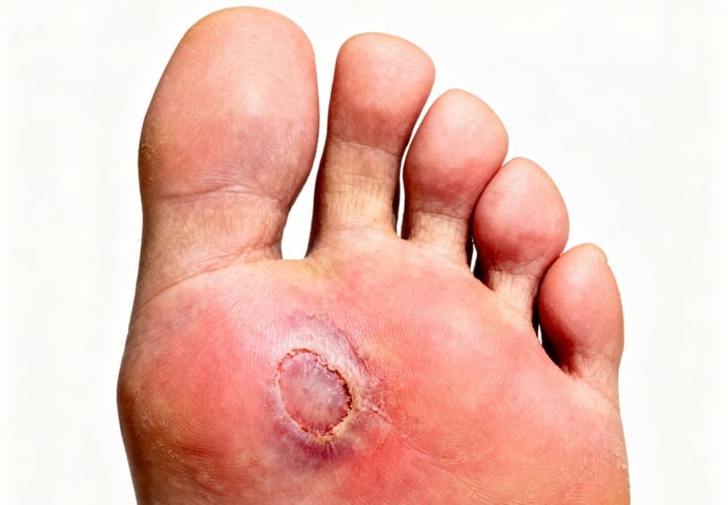 ulcere diabetiche ai piedi