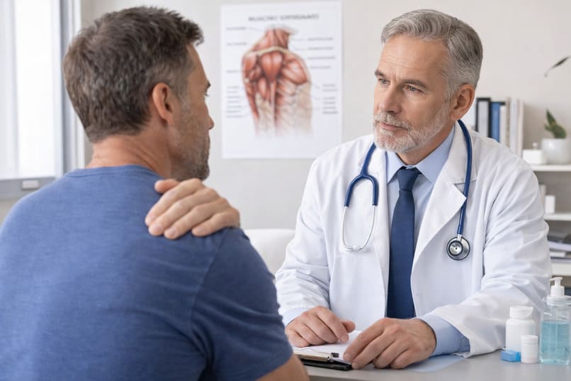 visita ortopedica per dolori muscolari alla spalla